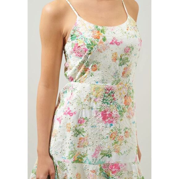 Sugar Lips Sommerset Floral Eyelet Mini Dress - Picture 5 of 8